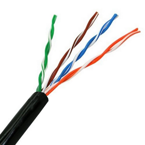 Bobine Cabo de Rede Cat5e U/UTP Preto (100 mts) - AISENS