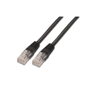 Cabo de Rede RJ45 Cat6 UTP Preto (50cm) - AISENS