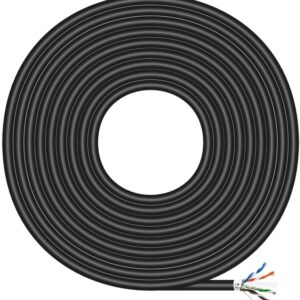 Bobine Cabo de Rede RJ45 Cat.6 FTP Rígido AWG24 Preto (305 mts) - AISENS