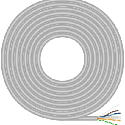 Bobine Cabo de Rede UTP RJ45 Cat.6 Rígido AWG23 CCA (500 mts) - AISENS
