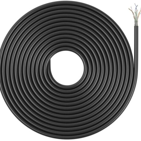 Bobine Cabo de Rede RJ45 Cat.6 UTP Rígido CCA AWG23 Preto (305 mts) - AISENS