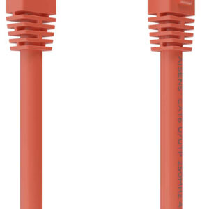 Cabo de Rede Cat.6 RJ45 UTP AWG26 CCA Vermelho (2mts) - AISENS