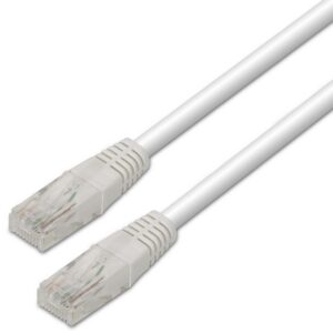 Cabo de Rede RJ45 Cat6 U/UTP Branco (3 mts) - AISENS