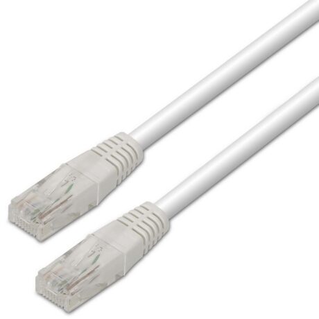 Cabo de Rede RJ45 Cat6 U/UTP Branco (3 mts) - AISENS