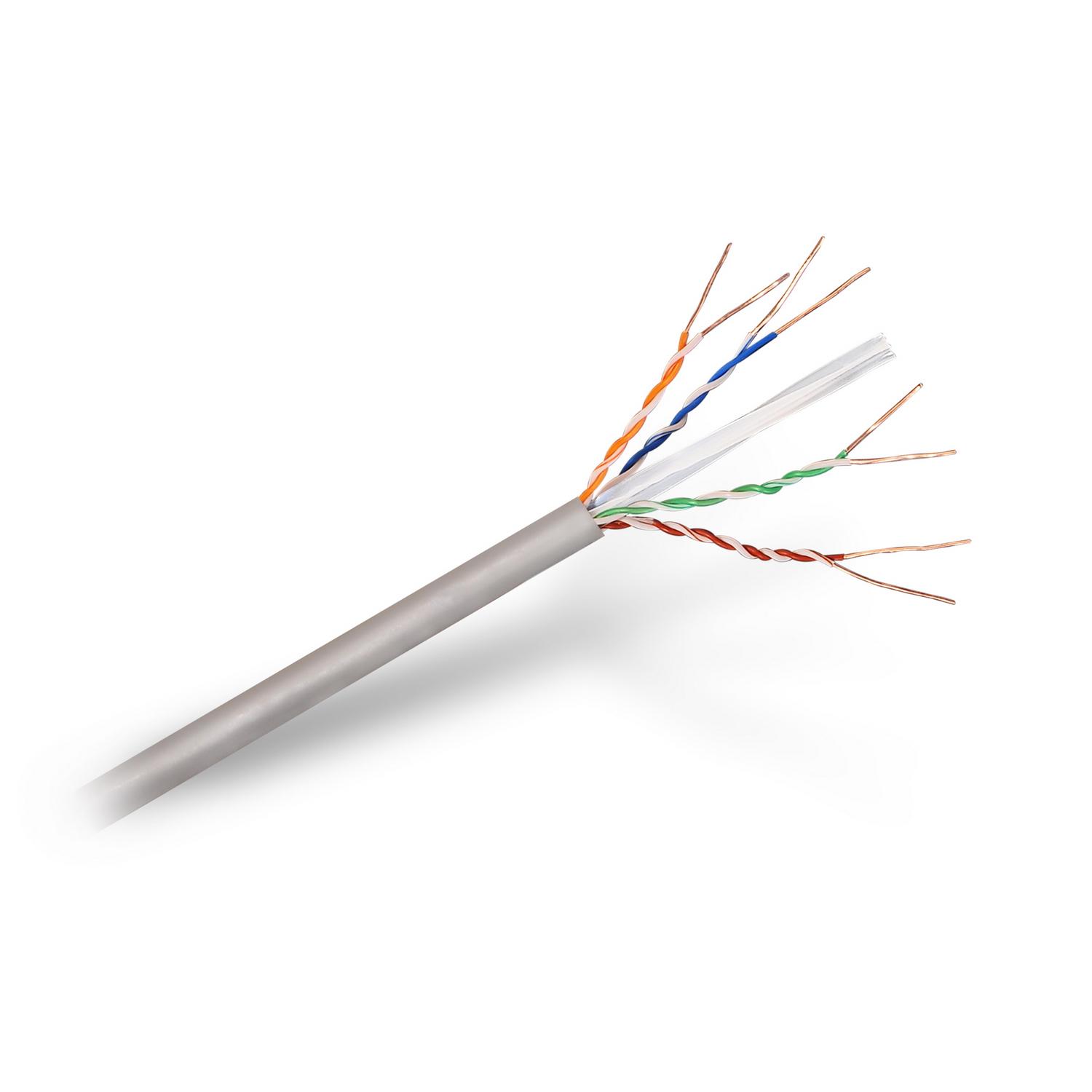 Rolo Cabo de Rede RJ45 Cat6 U/UTP 305M (Cinzento) - AISENS