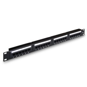 Painel de Conexões 1U Cat5e RJ45 UTP (Preto) - AISENS