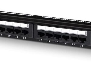 Painel de Conex?es 1U Cat6 RJ45 UTP (Preto) - AISENS
