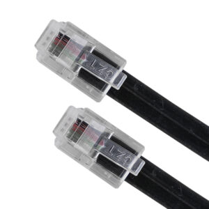 Cabo de Telefone RJ11 Preto (2 mts) - AISENS