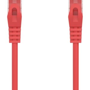 Cabo de Rede RJ45 Cat6a U/UTP (UTP) Vermelho (2 metros) - AISENS