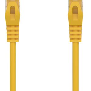 Cabo de Rede RJ45 Cat6a U/UTP (UTP) Amarelo (25 cm) - AISENS