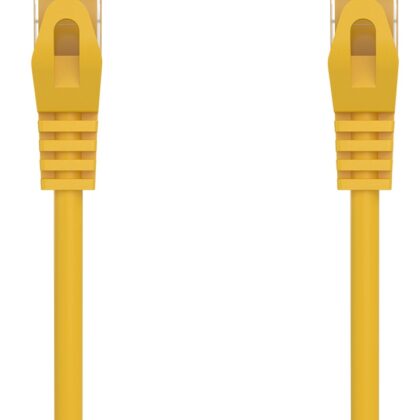 Cabo de Rede RJ45 Cat6a U/UTP (UTP) Amarelo (30 cm) - AISENS