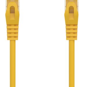 Cabo de Rede Cat6a U/UTP (UTP) Amarelo (50 cm) - AISENS