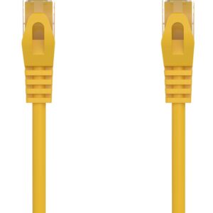 Cabo de Rede Cat6a U/UTP (UTP) Amarelo (2 metros) - AISENS