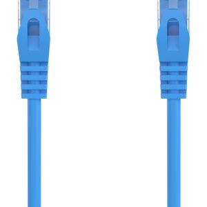 Cabo de Rede RJ45 Cat6a U/UTP Azul (0.25m) - AISENS