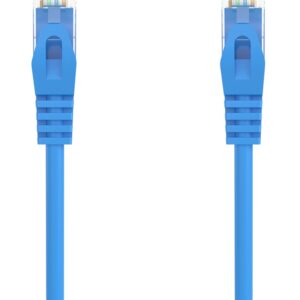 Cabo de Rede RJ45 Cat6a U/UTP (UTP) Azul (30 cm) - AISENS