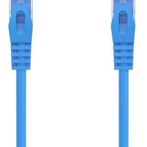 Cabo de Rede RJ45 Cat6a U/UTP (UTP) Azul (50 cm) - AISENS