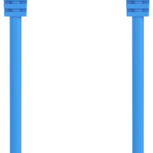 Cabo de Rede Cat.6 RJ45 UTP AWG26 CCA Azul(3mts) - AISENS