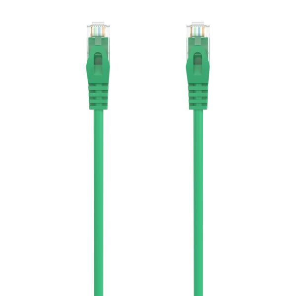 Cabo de Rede RJ45 Cat6a U/UTP (UTP) Verde (25 cm) - AISENS