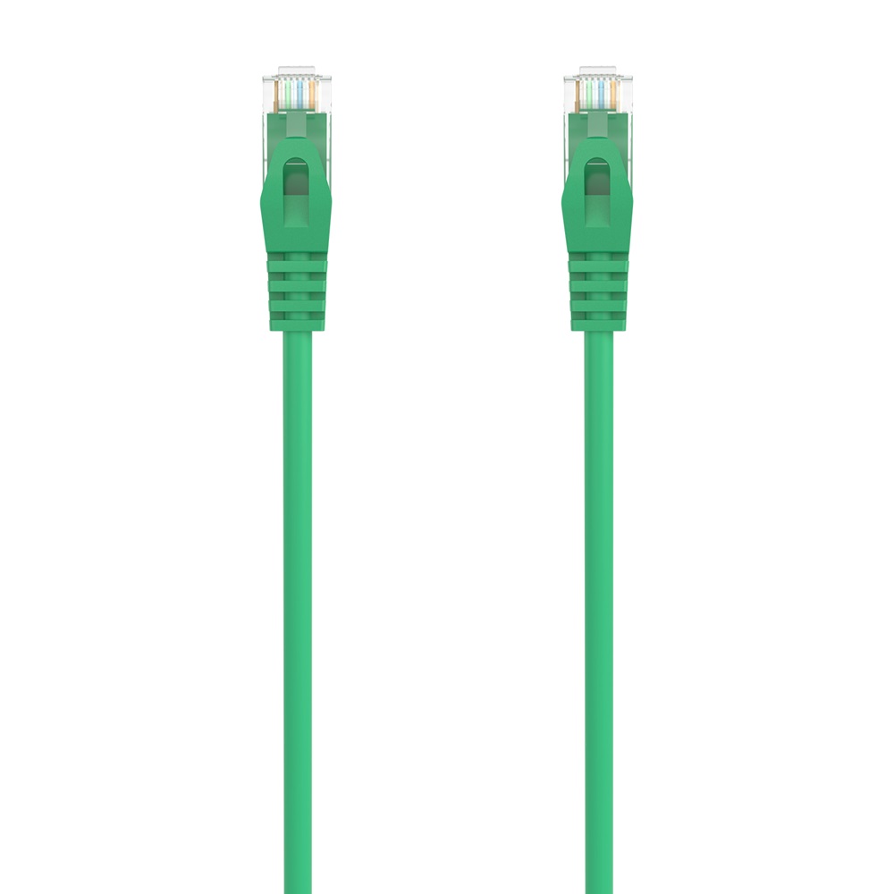 Cabo de Rede RJ45 Cat6a U/UTP (UTP) Verde (25 cm) - AISENS