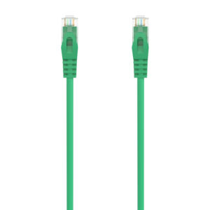 Cabo de Rede RJ45 Cat6a U/UTP (UTP) Verde (1metro) - AISENS