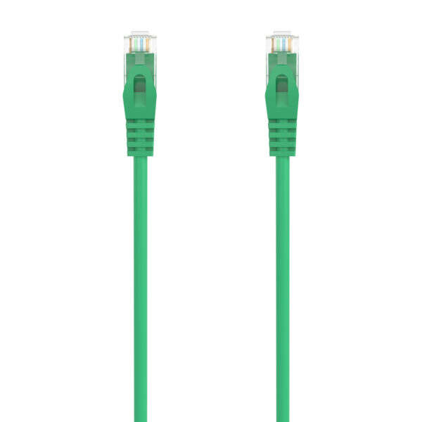 Cabo de Rede RJ45 Cat6a U/UTP (UTP) Verde (1metro) - AISENS