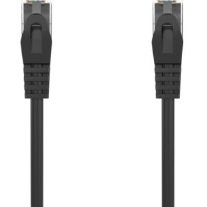 Cabo de Rede RJ45 Cat6a U/UTP (UTP) Preto (25 cm) - AISENS