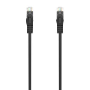 Cabo de Rede RJ45 Cat6a U/UTP (UTP) Preto (1.5 metros) - AISENS