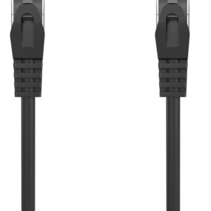 Cabo de Rede RJ45 Cat6a U/UTP (UTP) Preto (3 metros) - AISENS