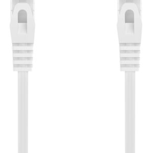 Cabo de Rede RJ45 Cat6a U/UTP (UTP) Branco (25 cm) - AISENS