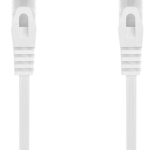 Cabo de Rede RJ45 Cat6a U/UTP (UTP) Branco (30 cm) - AISENS