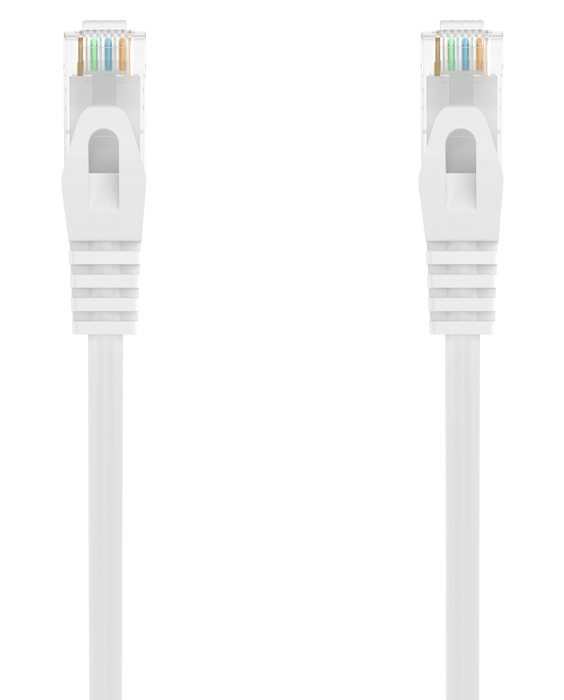 Cabo de Rede RJ45 Cat6a U/UTP (UTP) Branco (50 cm) - AISENS
