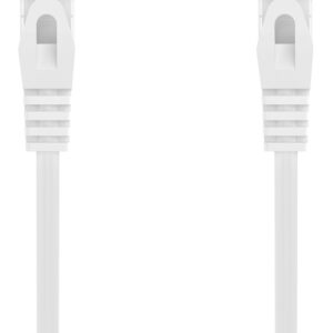 Cabo de Rede Cat6a U/UTP (UTP) Branco (1 metro) - AISENS