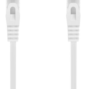 Cabo de Rede RJ45 Cat6a U/UTP (UTP) Branco (1.5 metros) - AISENS