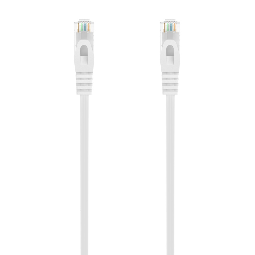 Cabo de Rede RJ45 Cat6a U/UTP (UTP) Branco (2 metros) - AISENS