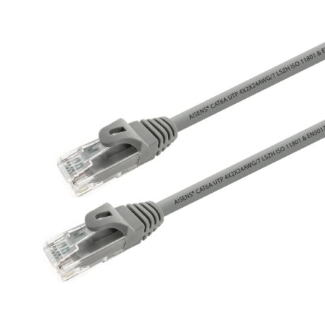 Cabo de Rede RJ45 Cat6a U/UTP 50CM (Cinzento) - AISENS