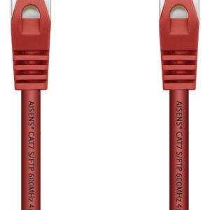 Cabo de Rede RJ45 Cat7 S/FTP Vermelho (1 metro) - AISENS