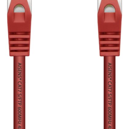 Cabo de Rede RJ45 Cat7 S/FTP Vermelho (2 metros) - AISENS