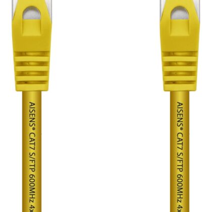 Cabo de Rede RJ45 Cat7 S/FTP Amarelo (1 metro) - AISENS