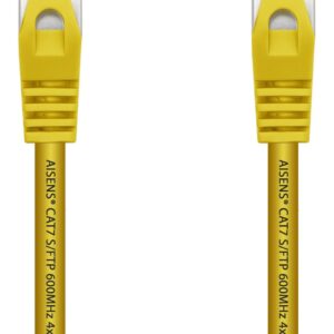 Cabo de Rede RJ45 Cat7 S/FTP Amarelo (2 mts) - AISENS