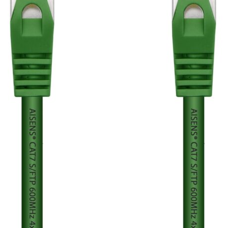 Cabo de Rede RJ45 Cat7 S/FTP Verde (25cm) - AISENS