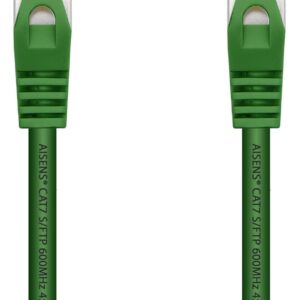 Cabo de Rede RJ45 Cat7 S/FTP Verde (50cm) - AISENS