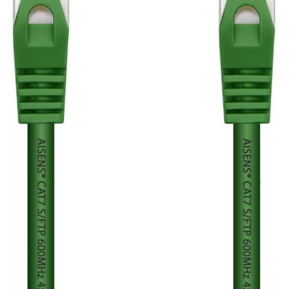 Cabo de Rede RJ45 Cat7 S/FTP Verde (50cm) - AISENS