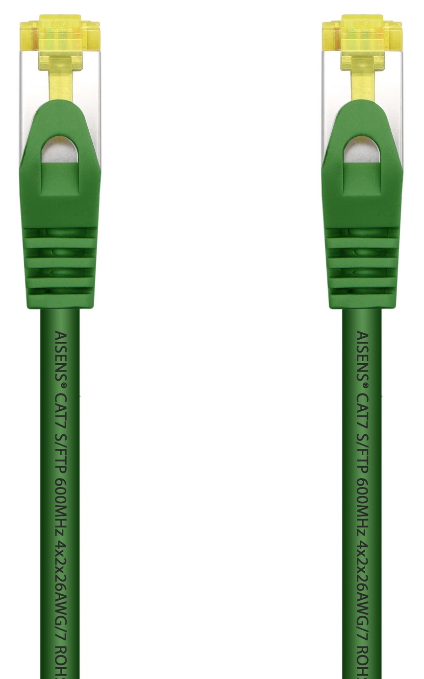 Cabo de Rede RJ45 Cat7 S/FTP Verde (50cm) - AISENS