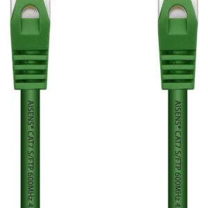 Cabo de Rede RJ45 Cat7 S/FTP Verde (2 mts) - AISENS