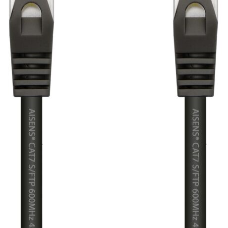 Cabo de Rede RJ45 Cat7 S/FTP Preto (25cm) - AISENS