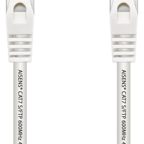 Cabo de Rede RJ45 Cat7 S/FTP Branco (25cm) - AISENS
