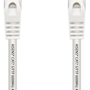 Cabo de Rede RJ45 Cat7 S/FTP Branco (2 mts) - AISENS