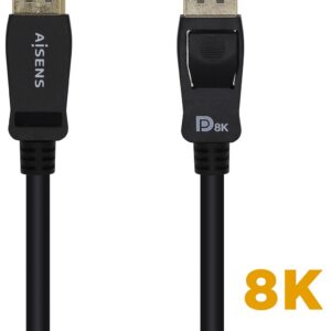 Cabo Displayport V1.4 Macho - Macho 8K 60Hz (2 mts) - AISENS