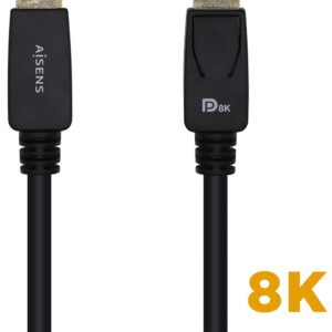 Cabo Displayport V1.4 Macho - Macho 8K 60Hz (3 mts) - AISENS