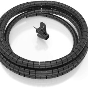 Organizador de Cabos em Espiral 25mm Branco (6mt) - AISENS